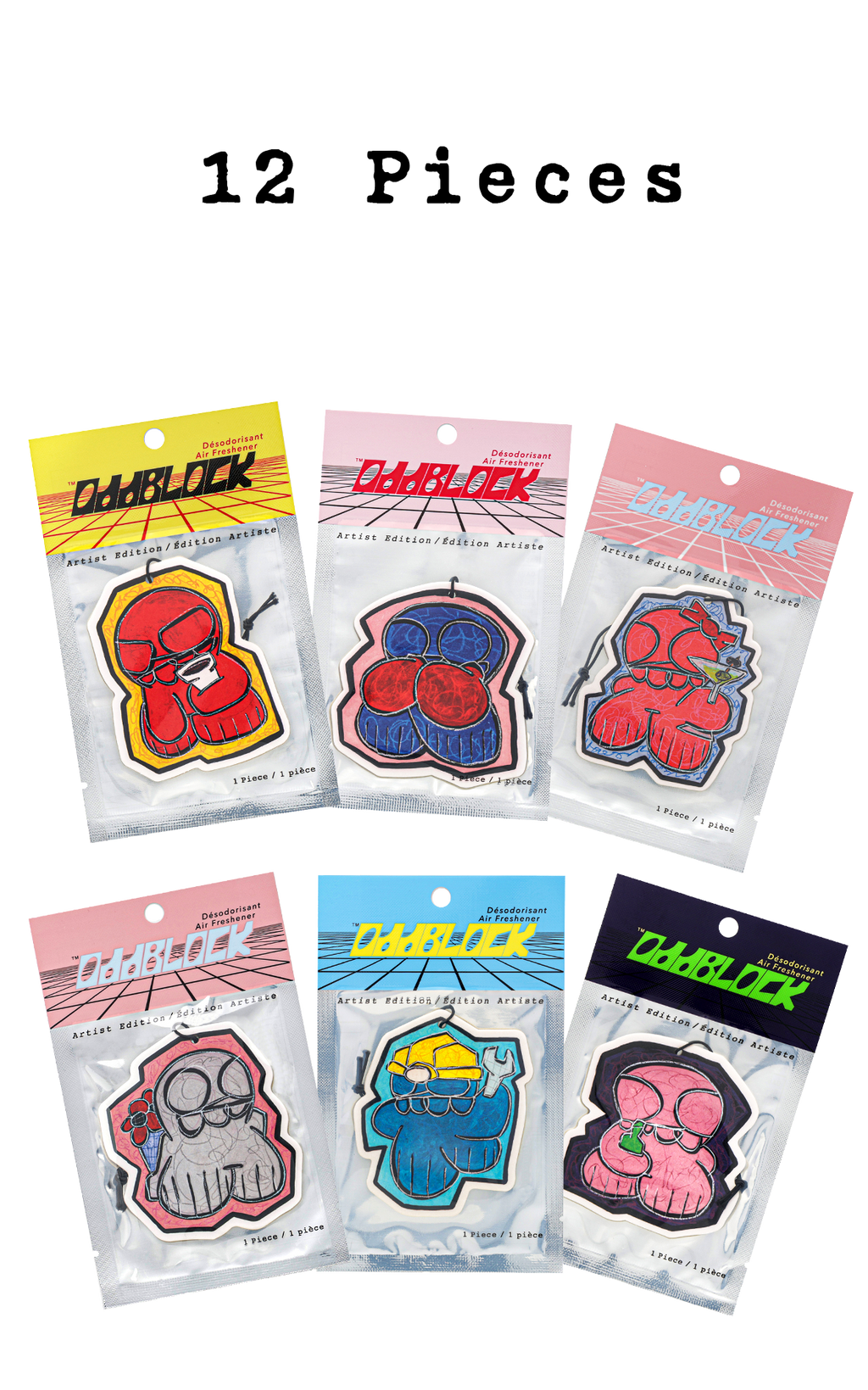 12 Pieces Odd Block Air Freshener Collector Box